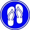 Flip-flops icon