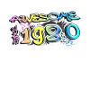 Awesome since 1980 Graffiti Motif