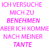 benehmen Tante pink