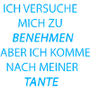 benehmen Tante hellblau