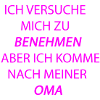 benehmen oma pink
