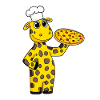 Pizza Maker Pizza Chef Girafe Italienne