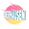 Oberhausen Germany City Font Vintage Retro