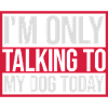 only talking to dog