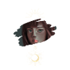 Woman with moon