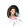 Princess with flowers