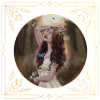 Woman with butterflies
