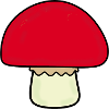 Mushroom red, mushrooms