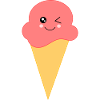 Eis Eiscreme Erdbeereis