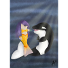 The mermaid and her friend