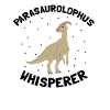 Paleontology Teacher and Parasaurolophus Motif