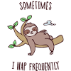 Sleeping Sloth Déclaration Jungle animale fatiguée