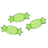 Candy candies Halloween green