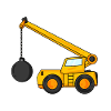 Demolition crane
