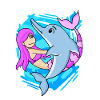 Dolphin Mermaid Girl Daughter Gift