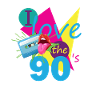 90'ernes retro kassette 90'er outfit Jeg elsker 90'erne