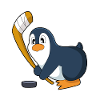 Pinguin Eishockey Eishockeyschläger