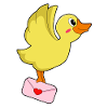 Duck carrier pigeon letter