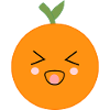 Kawaii appelsiner Kawaii frugter Kawaii frugt