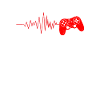 Gamecontroller auf Herzschlag - Spiel