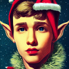 The shy Christmas elf