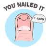 You nailed it, nail pun