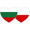 Bulgarie Pologne Drapeau Cœur