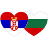 Serbie Bulgarie Drapeau Cœur