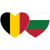 Belgium Bulgaria Flag Heart