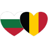 Bulgaria Belgium Flag Heart