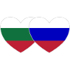 Bulgaria Russia Flag Heart