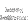 Happy Halloween creepy font