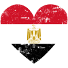 Egypt Flag Heart