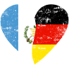 Guatemala Germany Flag Heart