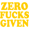 Zero fucks given