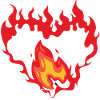 Symbolic Flaming Heart