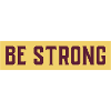 Design BE STRONG en jaune