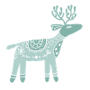 Merry Christmas Deer Paw T-Shirt