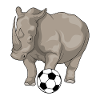Rhino Football Player Football