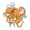 Octopus Koch Chef's Hat