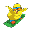 Chick Snowboarder Snowboard