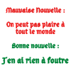 Bonne Nouvelle - Mauvaise Nouvelle