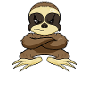 Nope Funny Lazy Sloth