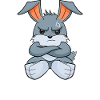 Nope Funny Lazy Rabbit