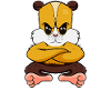 Nope Funny Lazy Hamster