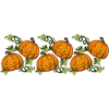 Halloween pumpkins mug motif