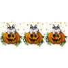 Dog in pumpkin mug motif