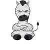 Nope Funny Lazy Zebra