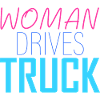Woman drives truck