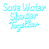 save water shower together